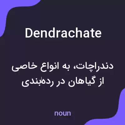 معنی dendrachate به فارسی معنی dendrachate به فارسی
