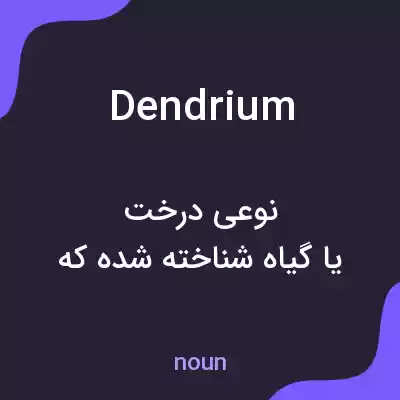 معنی dendrium به فارسی معنی dendrium به فارسی