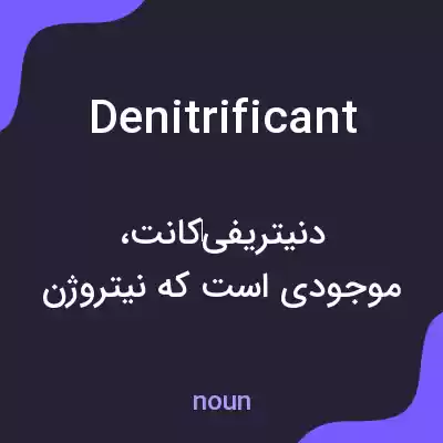 معنی denitrificant به فارسی معنی denitrificant به فارسی