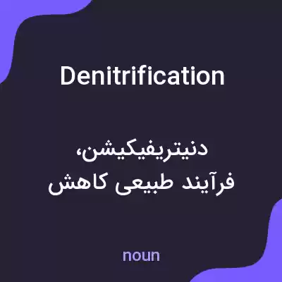معنی denitrification به فارسی معنی denitrification به فارسی