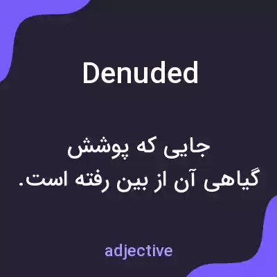 معنی denuded به فارسی معنی denuded به فارسی