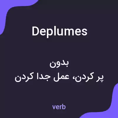 معنی deplumes به فارسی معنی deplumes به فارسی