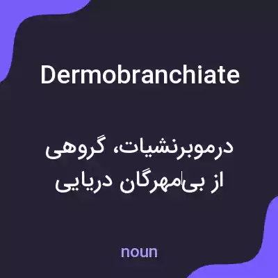 معنی dermobranchiate به فارسی
