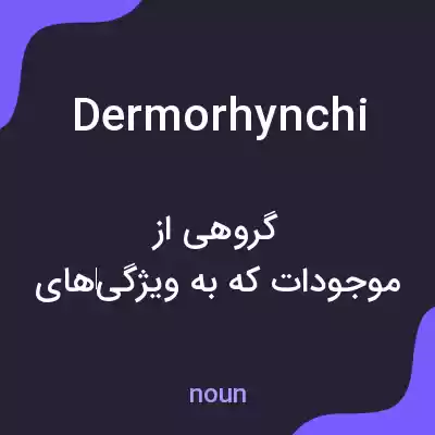 معنی dermorhynchi به فارسی معنی dermorhynchi به فارسی