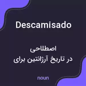 معنی descamisado به فارسی معنی descamisado به فارسی