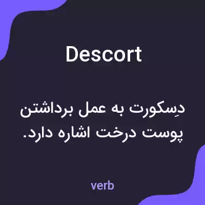 معنی descort به فارسی معنی descort به فارسی