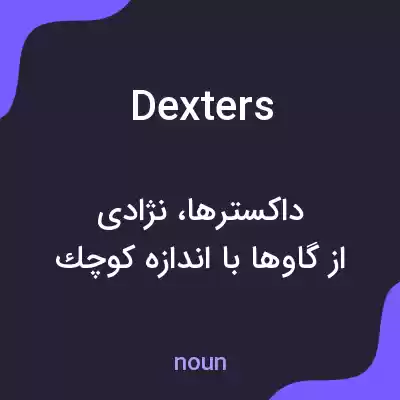 معنی dexters به فارسی معنی dexters به فارسی