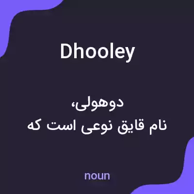 معنی dhooley به فارسی معنی dhooley به فارسی
