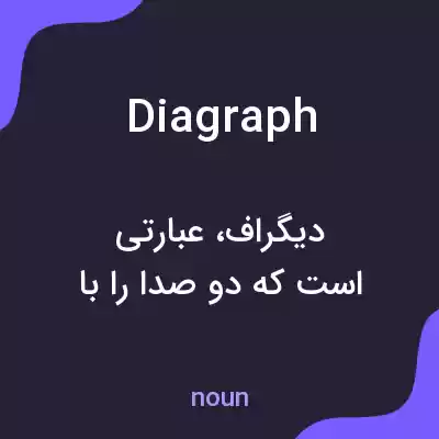 معنی diagraph به فارسی معنی diagraph به فارسی