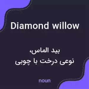 معنی diamond willow به فارسی معنی diamond willow به فارسی