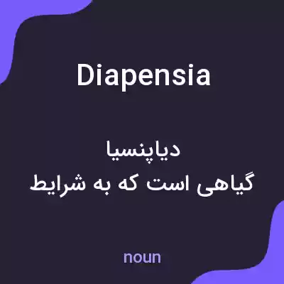 معنی diapensia به فارسی