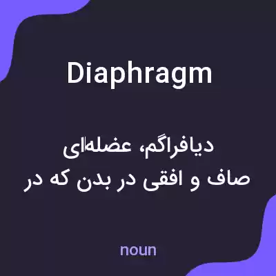 معنی diaphragm به فارسی معنی diaphragm به فارسی