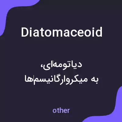 معنی diatomaceoid به فارسی