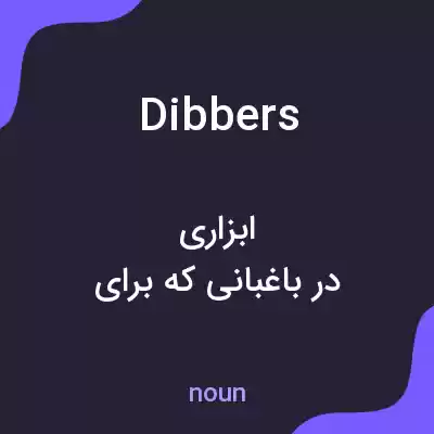 معنی dibbers به فارسی معنی dibbers به فارسی