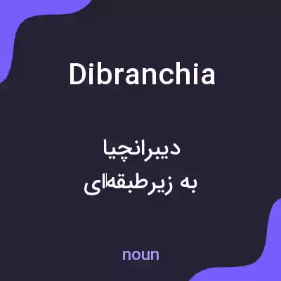 معنی dibranchia به فارسی معنی dibranchia به فارسی