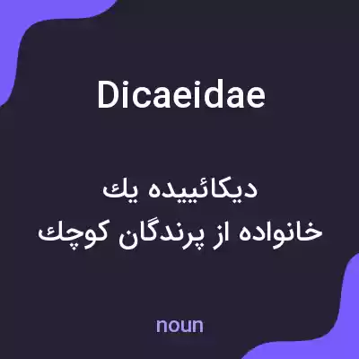 معنی dicaeidae به فارسی معنی dicaeidae به فارسی