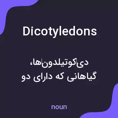 معنی dicotyledons به فارسی معنی dicotyledons به فارسی