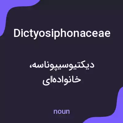 معنی dictyosiphonaceae به فارسی معنی dictyosiphonaceae به فارسی