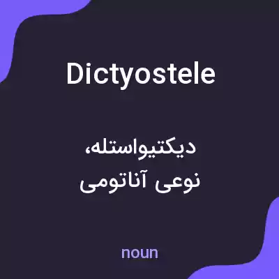 معنی dictyostele به فارسی معنی dictyostele به فارسی