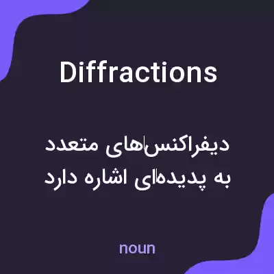 معنی diffractions به فارسی معنی diffractions به فارسی