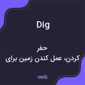 معنی dig به فارسی معنی dig به فارسی