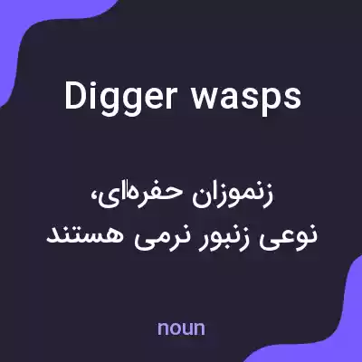 معنی digger wasps به فارسی معنی digger wasps به فارسی