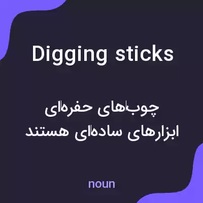معنی digging sticks به فارسی معنی digging sticks به فارسی