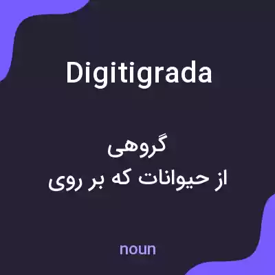 معنی digitigrada به فارسی معنی digitigrada به فارسی