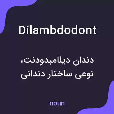 معنی dilambdodont به فارسی معنی dilambdodont به فارسی