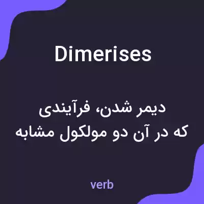 معنی dimerises به فارسی معنی dimerises به فارسی