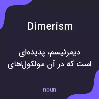 معنی dimerism به فارسی معنی dimerism به فارسی