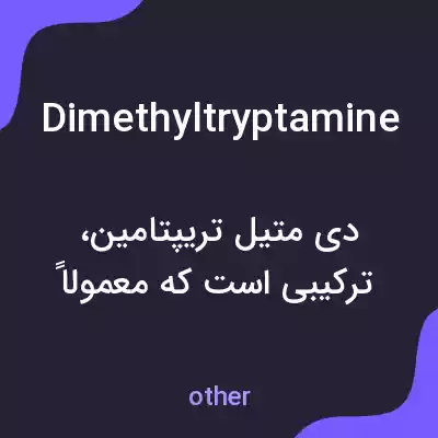 معنی dimethyltryptamine به فارسی معنی dimethyltryptamine به فارسی