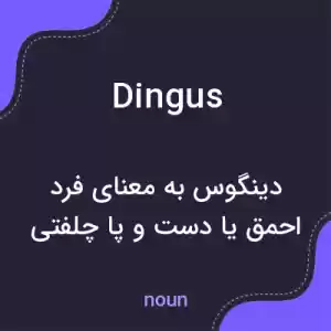 معنی dingus به فارسی معنی dingus به فارسی