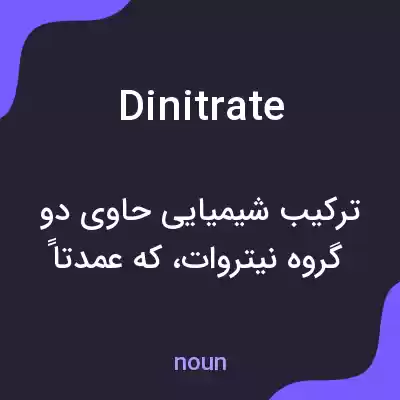 معنی dinitrate به فارسی معنی dinitrate به فارسی