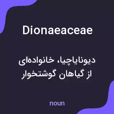 معنی dionaeaceae به فارسی معنی dionaeaceae به فارسی