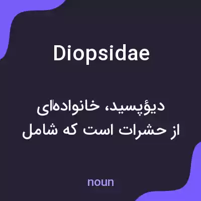 معنی diopsidae به فارسی معنی diopsidae به فارسی