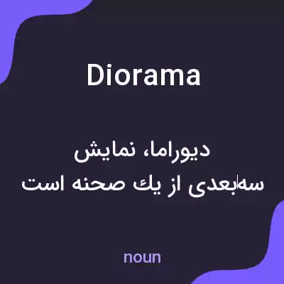 معنی diorama به فارسی