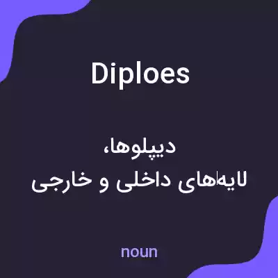 معنی diploes به فارسی معنی diploes به فارسی