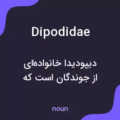 معنی dipodidae به فارسی معنی dipodidae به فارسی
