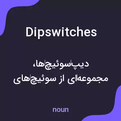 معنی dip switches به فارسی