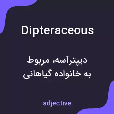 معنی dipteraceous به فارسی معنی dipteraceous به فارسی
