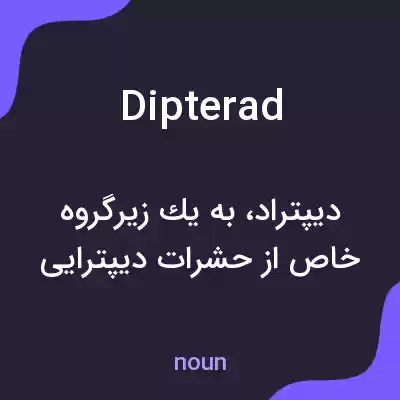 معنی dipterad به فارسی معنی dipterad به فارسی