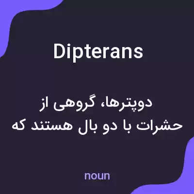 معنی dipterans به فارسی معنی dipterans به فارسی