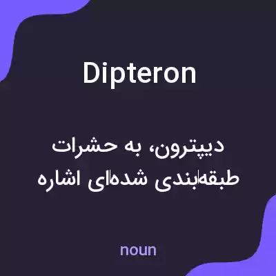معنی dipteron به فارسی معنی dipteron به فارسی