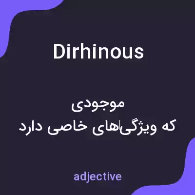 معنی dirhinous به فارسی معنی dirhinous به فارسی