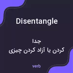 معنی disentangle به فارسی معنی disentangle به فارسی