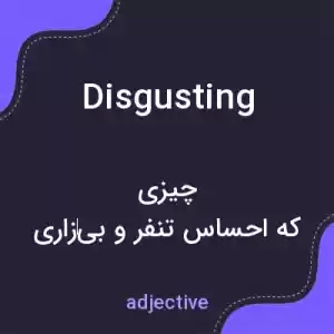 معنی disgusting به فارسی معنی disgusting به فارسی