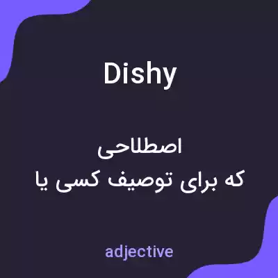 معنی dishy به فارسی معنی dishy به فارسی