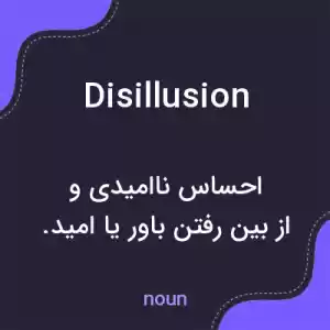 معنی disillusion به فارسی معنی disillusion به فارسی