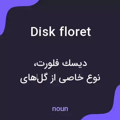 معنی disk floret به فارسی معنی disk floret به فارسی